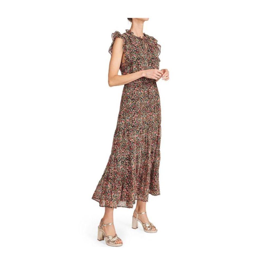 New BB Dakota Steve Madden Ditsy Dress Boho Chiffon Floral Medium - Picture 2 of 3